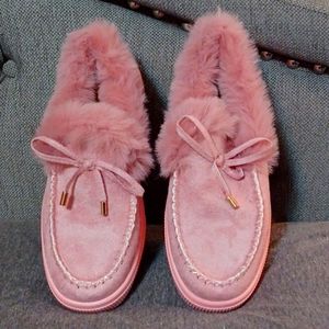 Pink bedroom shoes